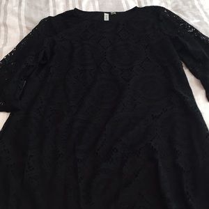 Black lace dress